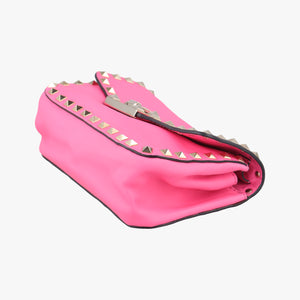 Pre-owned Valentino Rockstud Rose Leather shoulderbag | stylenewstar