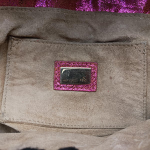 Pre-owned Fendi Chef Pink Leather 8BR353 shoulderbag | stylenewstar