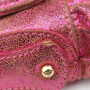 Pre-owned Fendi Chef Pink Leather 8BR353 shoulderbag | stylenewstar