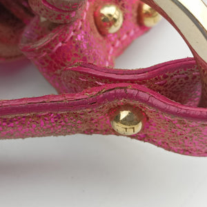 Pre-owned Fendi Chef Pink Leather 8BR353 shoulderbag | stylenewstar