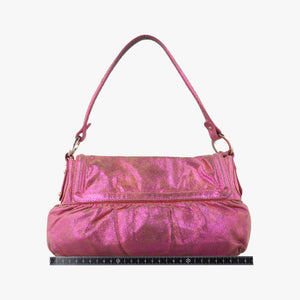 Pre-owned Fendi Chef Pink Leather 8BR353 shoulderbag | stylenewstar