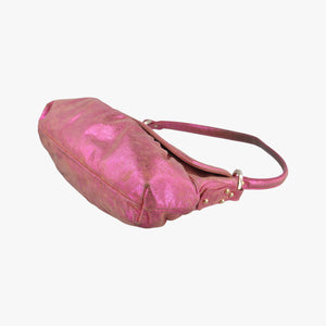 Pre-owned Fendi Chef Pink Leather 8BR353 shoulderbag | stylenewstar