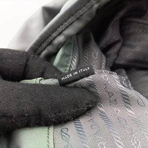 Pre-owned Prada Triangle logo Grey nylon × leather BR4991 handbag | stylenewstar