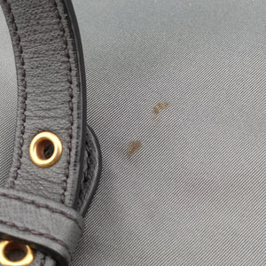 Pre-owned Prada Triangle logo Grey nylon × leather BR4991 handbag | stylenewstar