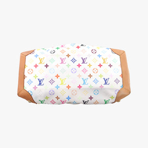 Pre-owned Louis Vuitton URSULA white Monogram Multicolor M40123 handbag | stylenewstar