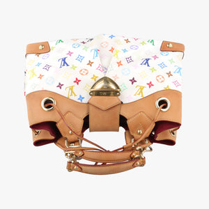 Pre-owned Louis Vuitton URSULA white Monogram Multicolor M40123 handbag | stylenewstar