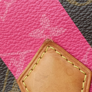 Pre-owned Louis Vuitton Speedy 30 Grenade V brown×pink Monogram Canvas M41533 handbag | stylenewstar