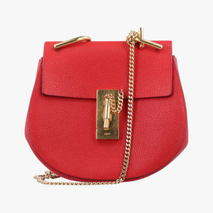 Pre-owned Chloe DREW Red Leather shoulderbag | stylenewstar