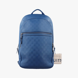 Pre-owned Louis Vuitton Mikael Neptune (Blue) Damie Infinite N41353 backpack/rucksack | stylenewstar
