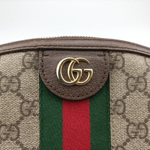 Vintage Gucci Ophidia Brown x Red x Green PVC coated canvas 499621 shoulderbag | stylenewstar