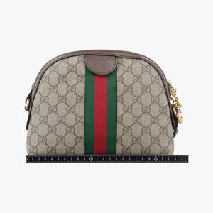Vintage Gucci Ophidia Brown x Red x Green PVC coated canvas 499621 shoulderbag | stylenewstar