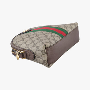 Vintage Gucci Ophidia Brown x Red x Green PVC coated canvas 499621 shoulderbag | stylenewstar