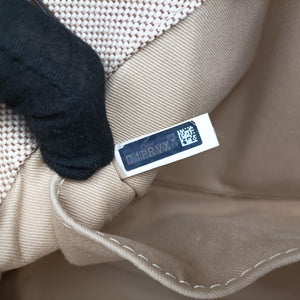 Pre-owned Chloe Woody Beige x Brown x Black canvas handbag | stylenewstar