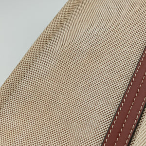 Pre-owned Chloe Woody Beige x Brown x Black canvas handbag | stylenewstar