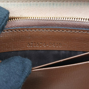 Pre-owned Gucci Interlocking G Brown PVC coated canvas 671674 shoulderbag | stylenewstar