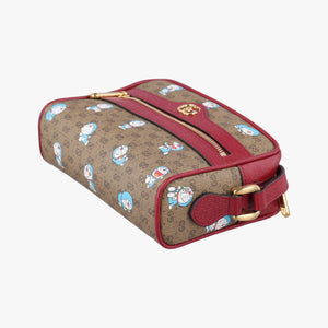 Pre-owned Gucci GG Supreme Doraemon Collaboration Red×Multicolour PVC coated canvas 647784 shoulderbag | stylenewstar