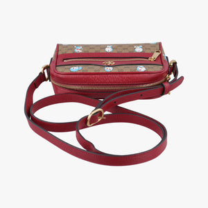 Pre-owned Gucci GG Supreme Doraemon Collaboration Red×Multicolour PVC coated canvas 647784 shoulderbag | stylenewstar
