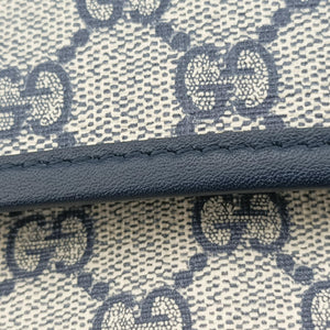 Pre-owned Gucci GG Supreme Grey PVC coated canvas 388924 shoulderbag | stylenewstar