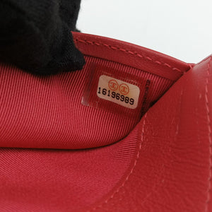 Pre-owned Chanel Quilted CC logo Orange Patent A31509 long-wallet | stylenewstar