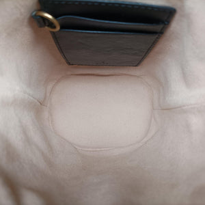 Pre-owned Gucci GG Marmont Black×red Leather 573817 shoulderbag | stylenewstar