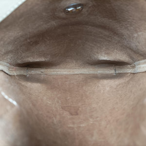 Pre-owned Loewe Anagram Brown×white Suede × leather shoulderbag | stylenewstar