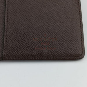 Pre-owned Louis Vuitton Damier Portefeuille Brazza Bifold EBENE Damier Canvas N60017 long-wallet | stylenewstar