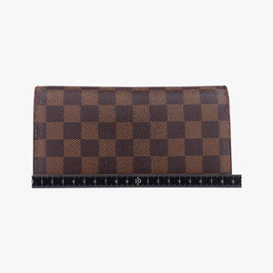 Pre-owned Louis Vuitton Damier Portefeuille Brazza Bifold EBENE Damier Canvas N60017 long-wallet | stylenewstar