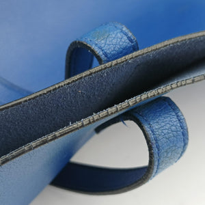 Vintage Yves Saint Laurent Shopper Blue Leather 394195 handbag | stylenewstar