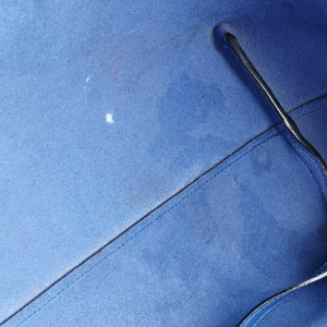 Vintage Yves Saint Laurent Shopper Blue Leather 394195 handbag | stylenewstar