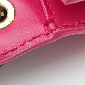 Pre-owned Bvlgari Serpenti Pink Galuchat Skin×Leather shoulderbag | stylenewstar