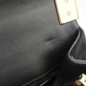 Pre-owned VERSACE medusa Black Leather shoulderbag | stylenewstar