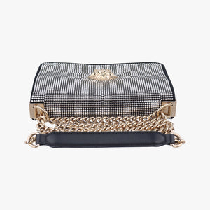 Pre-owned VERSACE medusa Black Leather shoulderbag | stylenewstar