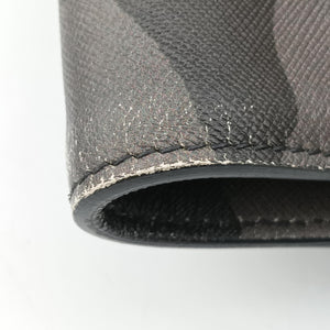 Pre-owned Prada Triangle plate logo Gray×Multicolour SAFFIANO Leather B2625P shoulderbag | stylenewstar