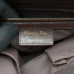 Pre-owned Christian Dior Granville Brown lambskin shoulderbag | stylenewstar