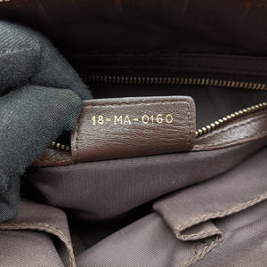 Pre-owned Christian Dior Granville Brown lambskin shoulderbag | stylenewstar