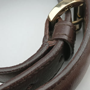 Pre-owned Christian Dior Granville Brown lambskin shoulderbag | stylenewstar