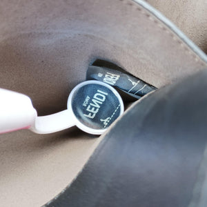 Pre-owned Fendi Flip blackx red x brown Leather× Suede 8BT302 shoulderbag | stylenewstar