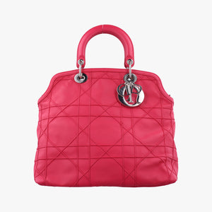Pre-owned Christian Dior Granville Rose Red lambskin shoulderbag | stylenewstar