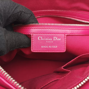Pre-owned Christian Dior Granville Rose Red lambskin shoulderbag | stylenewstar