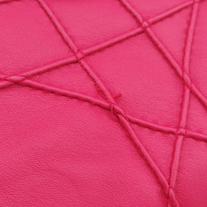 Pre-owned Christian Dior Granville Rose Red lambskin shoulderbag | stylenewstar