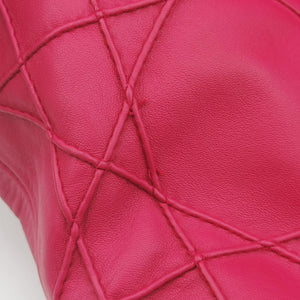 Pre-owned Christian Dior Granville Rose Red lambskin shoulderbag | stylenewstar