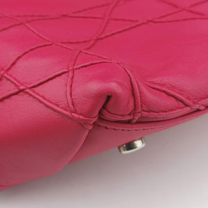 Pre-owned Christian Dior Granville Rose Red lambskin shoulderbag | stylenewstar