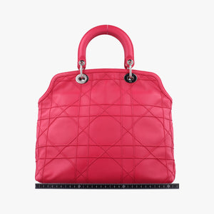 Pre-owned Christian Dior Granville Rose Red lambskin shoulderbag | stylenewstar