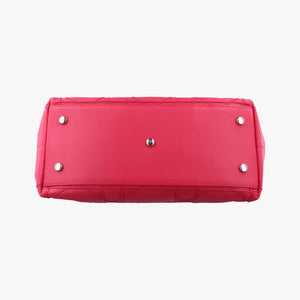 Pre-owned Christian Dior Granville Rose Red lambskin shoulderbag | stylenewstar