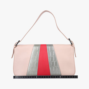 Pre-owned Fendi BAGUETTE Pink×Multicolour Leather 8BR600 handbag | stylenewstar