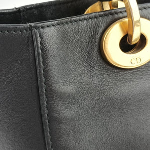 Pre-owned Christian Dior Lady Dior Black×Multicolor Leather shoulderbag | stylenewstar