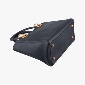 Pre-owned Christian Dior Lady Dior Black×Multicolor Leather shoulderbag | stylenewstar