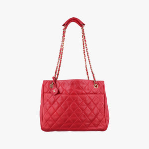 Pre-owned Chanel Matelasse Red lambskin shoulderbag | stylenewstar