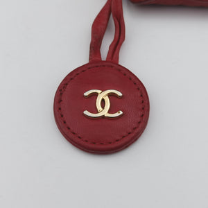 Pre-owned Chanel Matelasse Red lambskin shoulderbag | stylenewstar