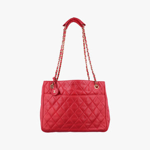 Pre-owned Chanel Matelasse Red lambskin shoulderbag | stylenewstar